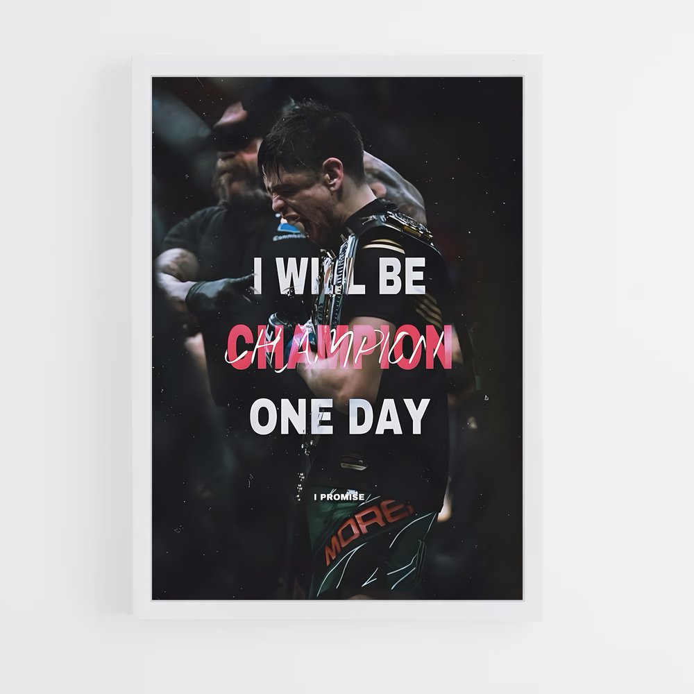 Poster I Will Be – affiche MMA (vue 3)